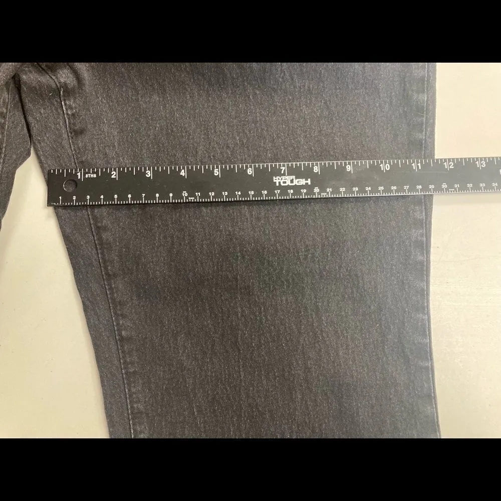 DG2‎ by Diane Gilman, Jeans, Women’s Size 16P, Black, American Flag on Back Pocket Black - Image 5