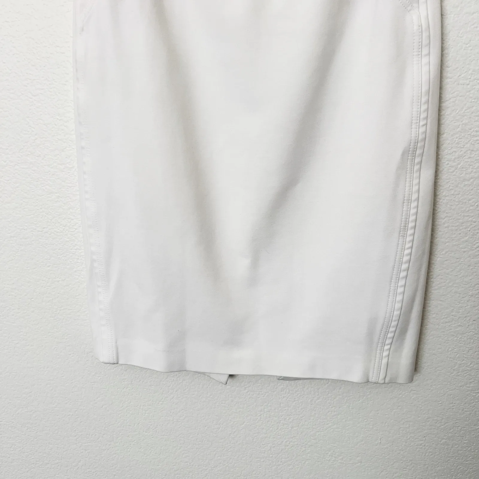 [White House Black Market] Nautical White Sailor Button Midi Pencil Skirt Sz 12 - Image 8