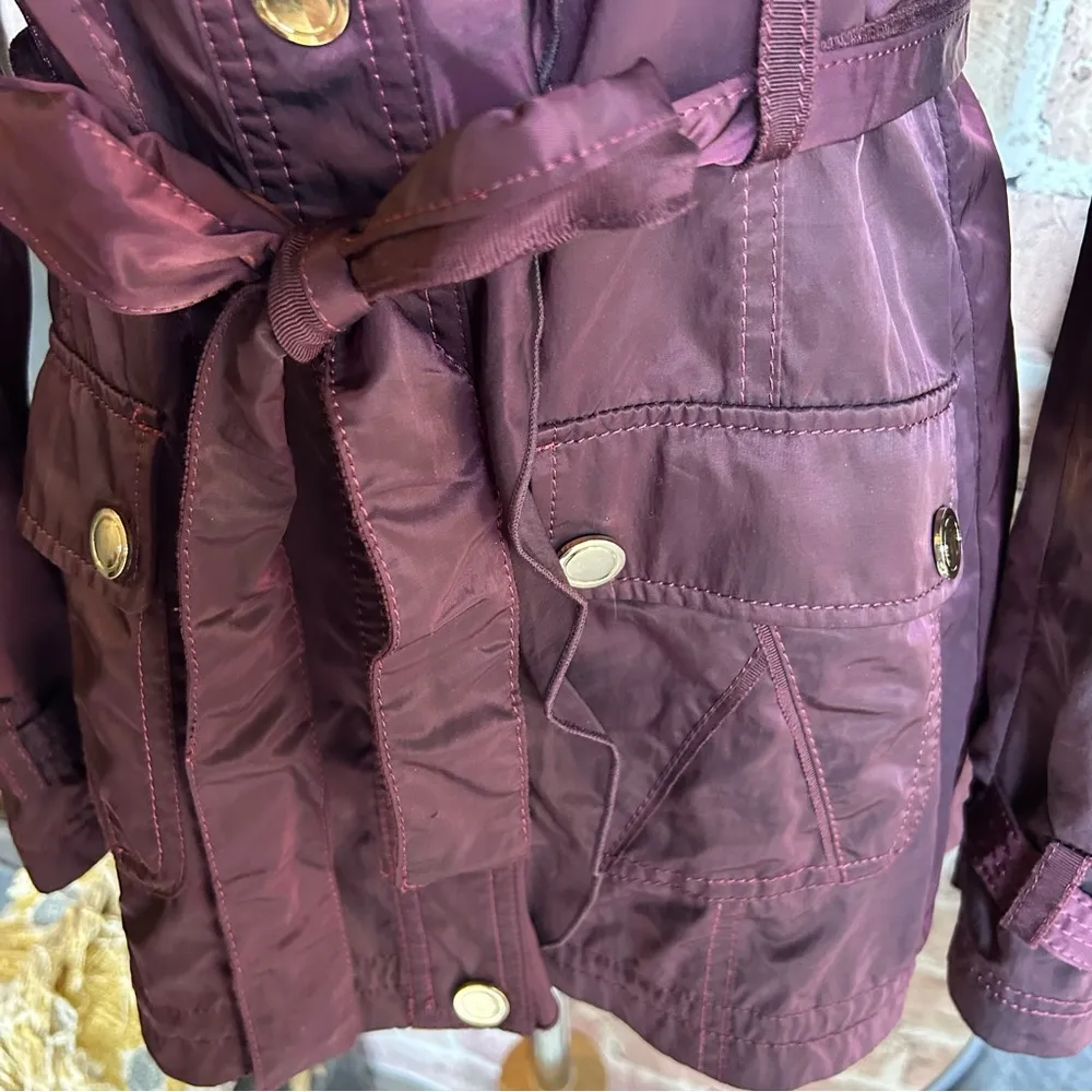 WHBM Purple Ruffle Front Jacket Sz 4 - Image 8