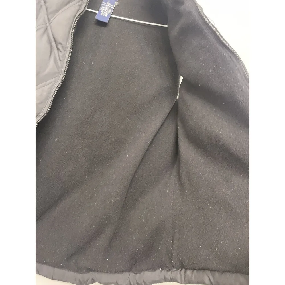 Gap Black Diamond Quilted Puffer Vest 2 pockets Zipper Closure - Image 8