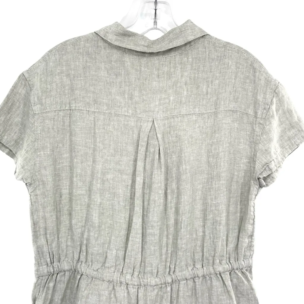 C&C California Linen Short Sleeve Romper Small - Image 6