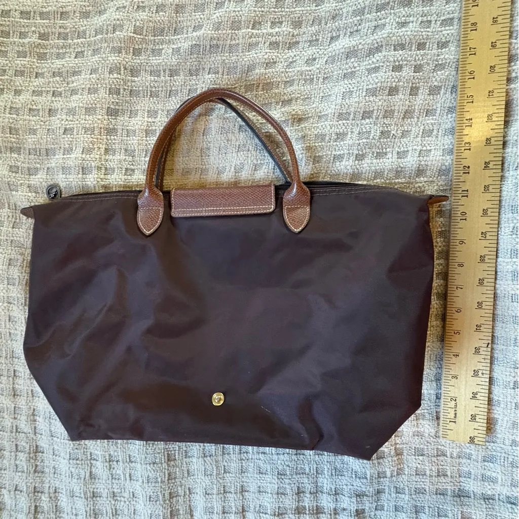 Longchamp Brown Nylon  Tote Bag - Image 4