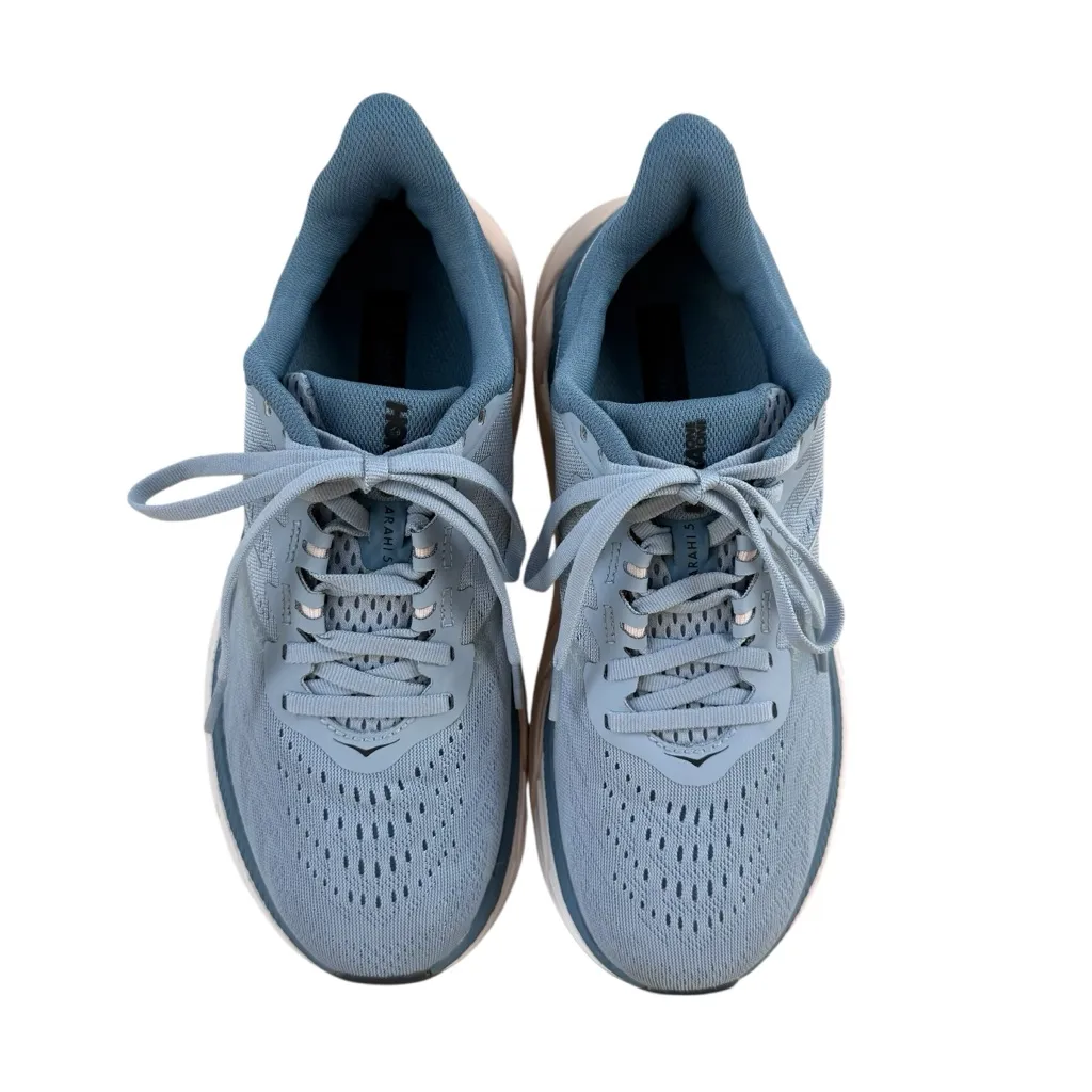 HOKA One One Arahi 5 Road Running Shoes Blue Fog/Provincial Blue Women's 7 Wide - Image 4