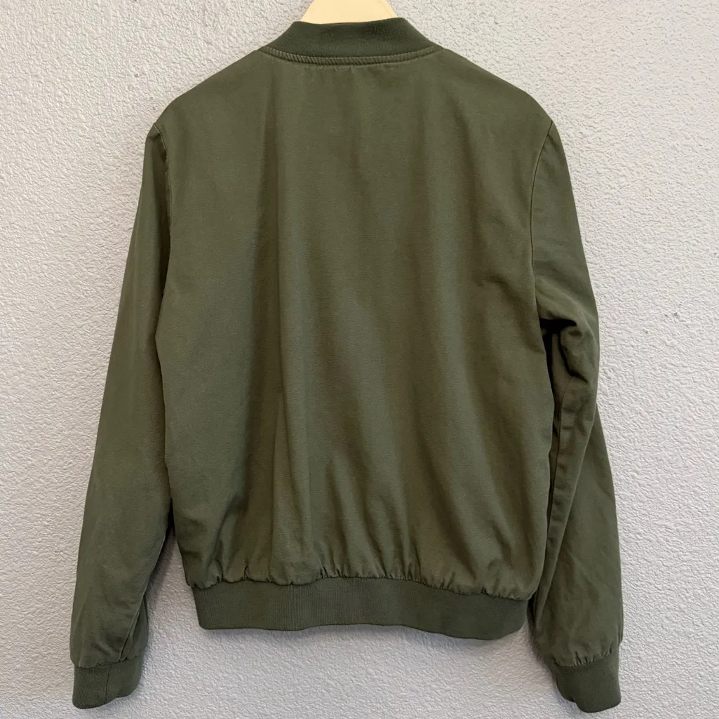 Brandy Melville Bomber Zip Up Jacket Size Large in‎ Green - Image 4