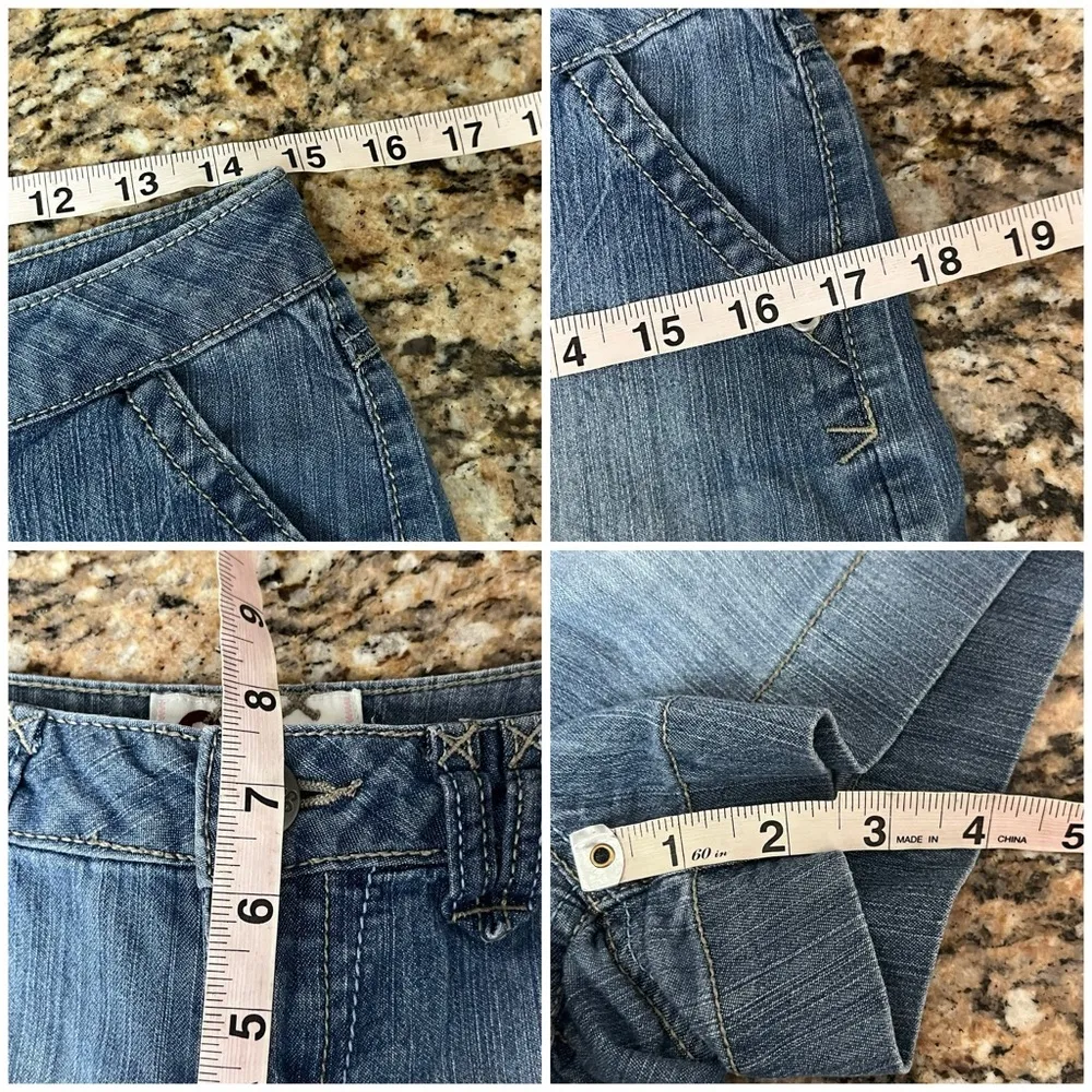 Vintage Y2K SO Blue Low-Rise Chino Shorts Women’s Size 5 (30”) | Preppy Coastal - Image 4