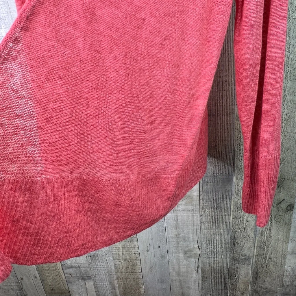 Eileen Fisher 1X 100% Linen Long Sleeve OpenFront Lightweight Cardigan w/Pockets - Image 6
