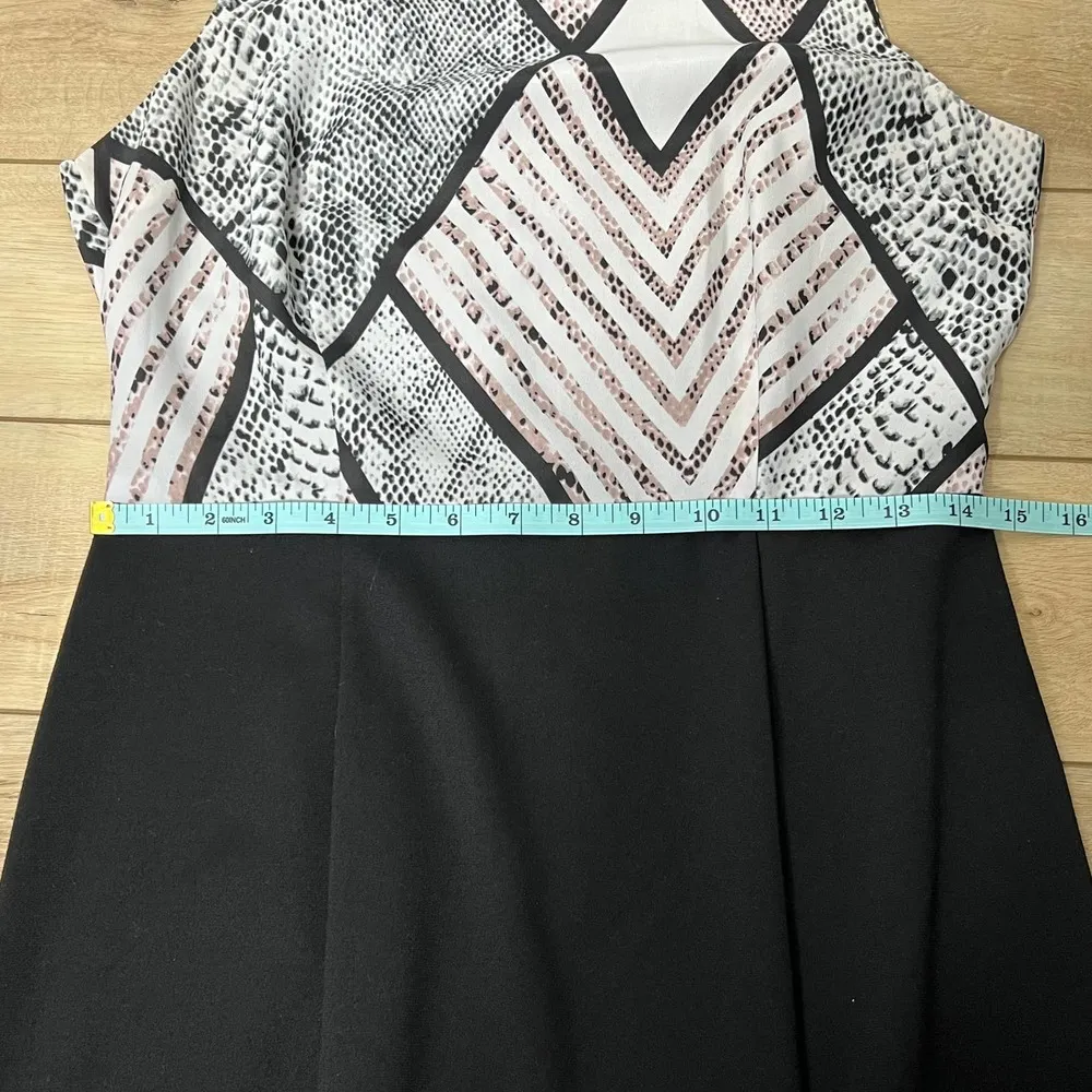 Jack Geometric Snakeskin Print Sheath Mini Dress Size 6 - Image 7