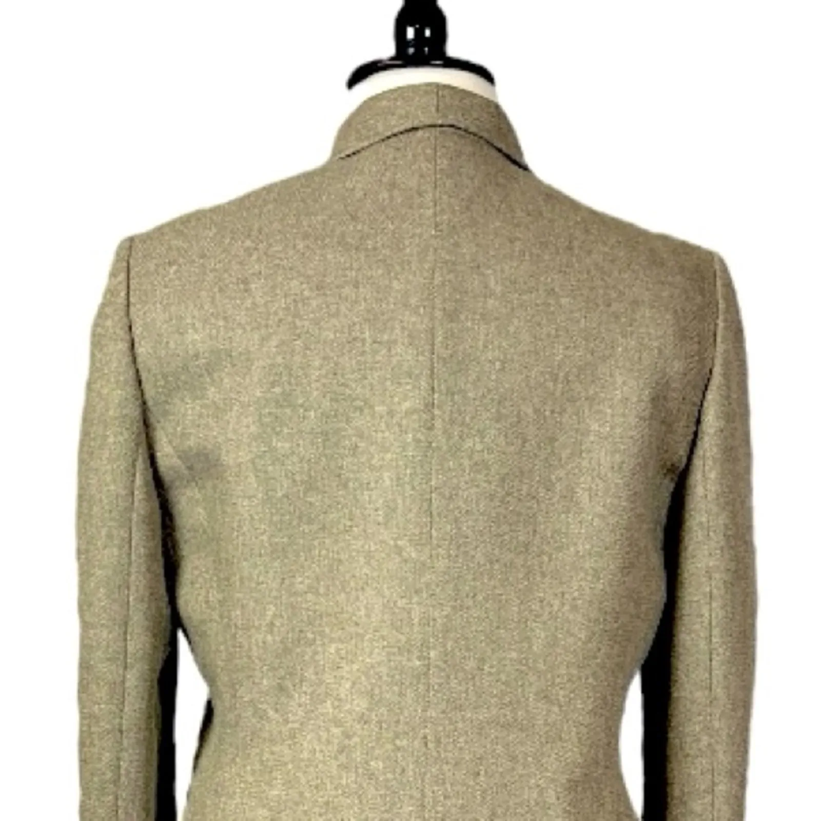 Le Suit Retro Pant Suit Set 3 Button Shawl Collar Blazer Tan Women’s Size 16 - Image 9