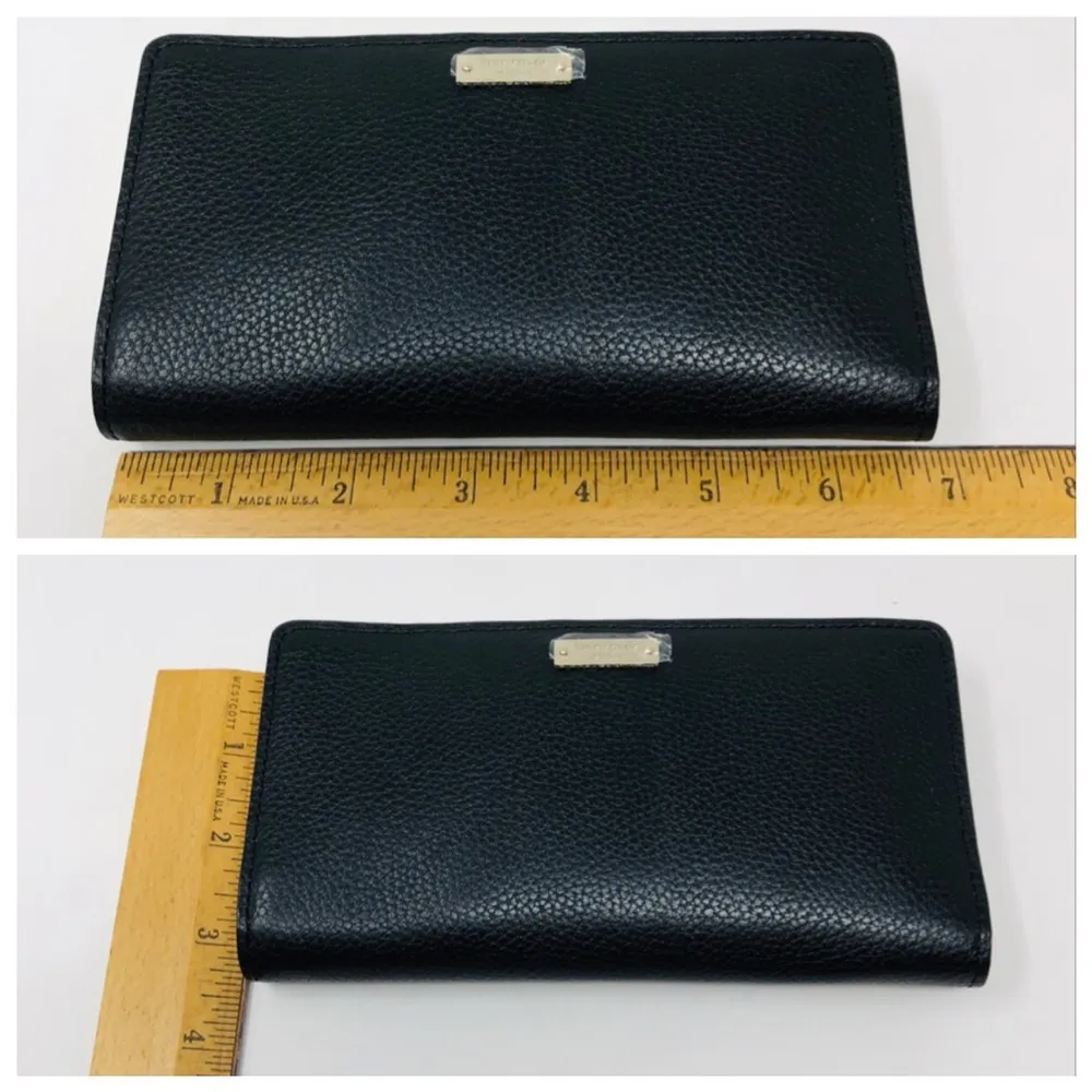 KATE SPADE black leather wallet, NEW - Image 8