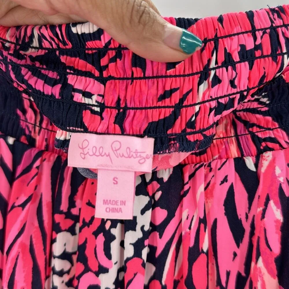 Lilly Pulitzer Tobyn Top Off The Shoulder lightweight summer vacation  size S - Image 6