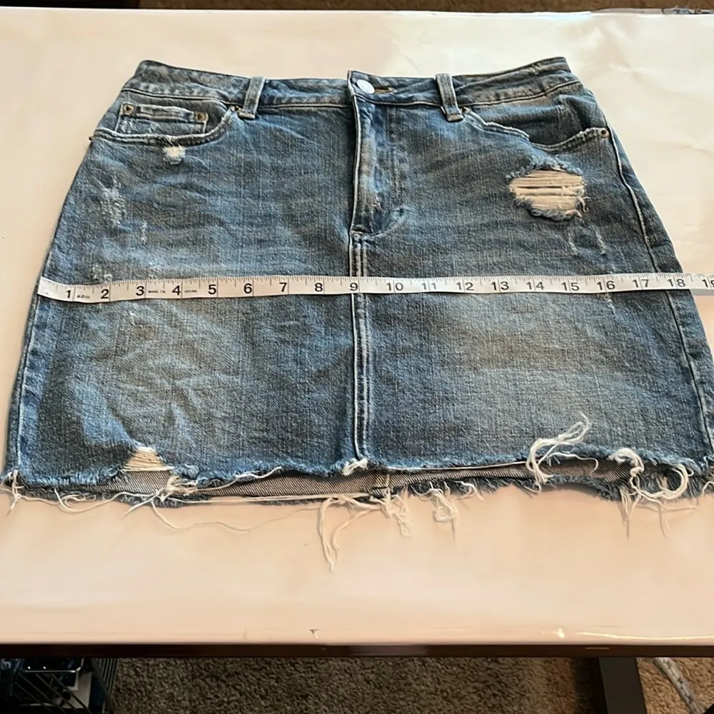 Pistola Denim Mini Skirt Size 29 - Image 8