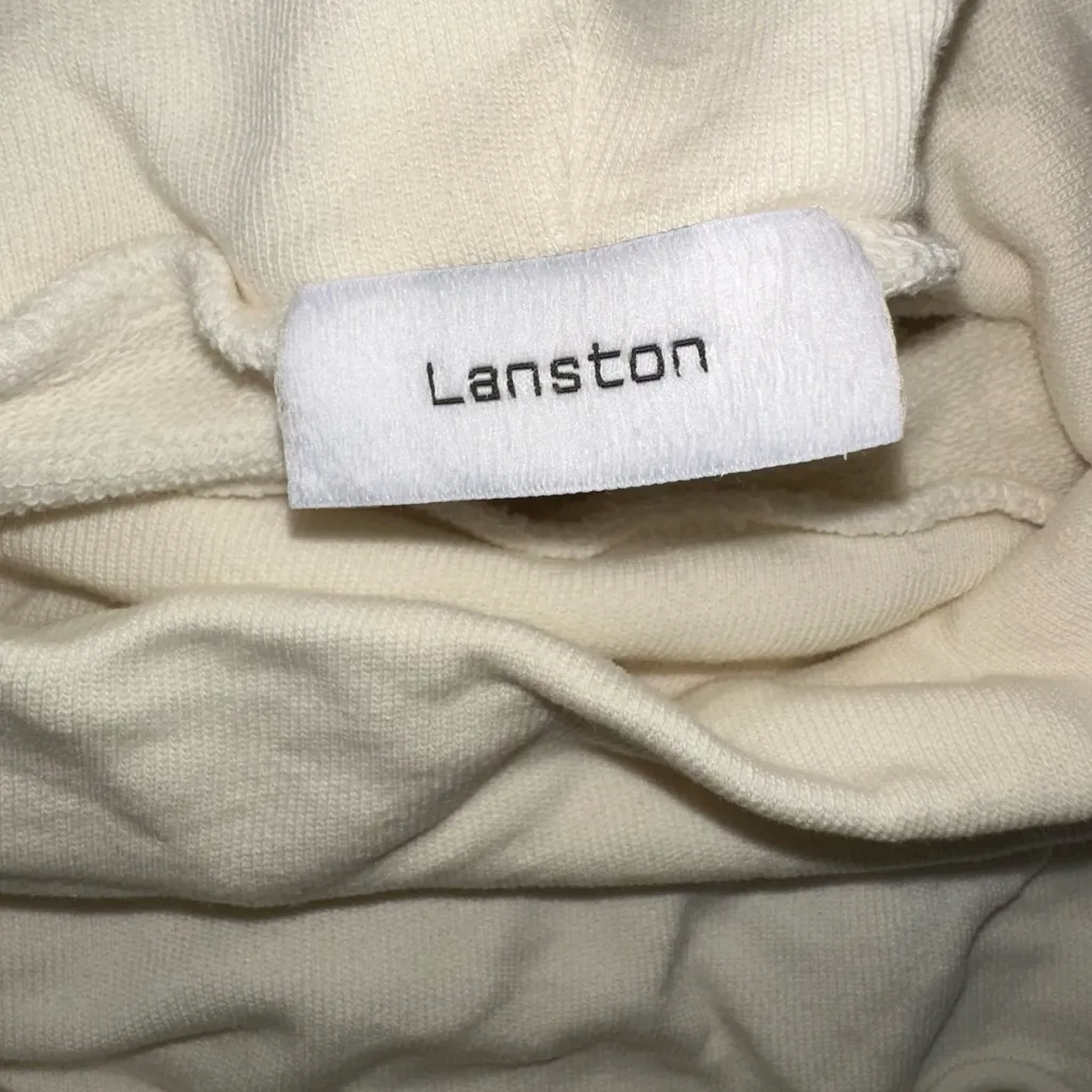 Lanston • White Long Sleeve Open Back Scrunch Women’s Size Lg **See Measurements - Image 6