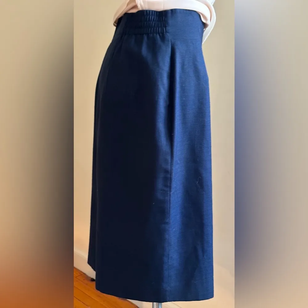 Navy Blue Vintage Zip In The Back SZ 14 Not True To Si… - Image 3