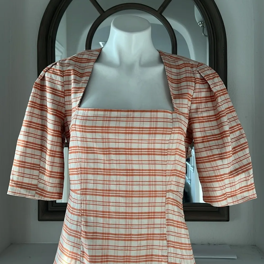 Jonathan Simkhai Greer Tailored Plaid Button - Image 7