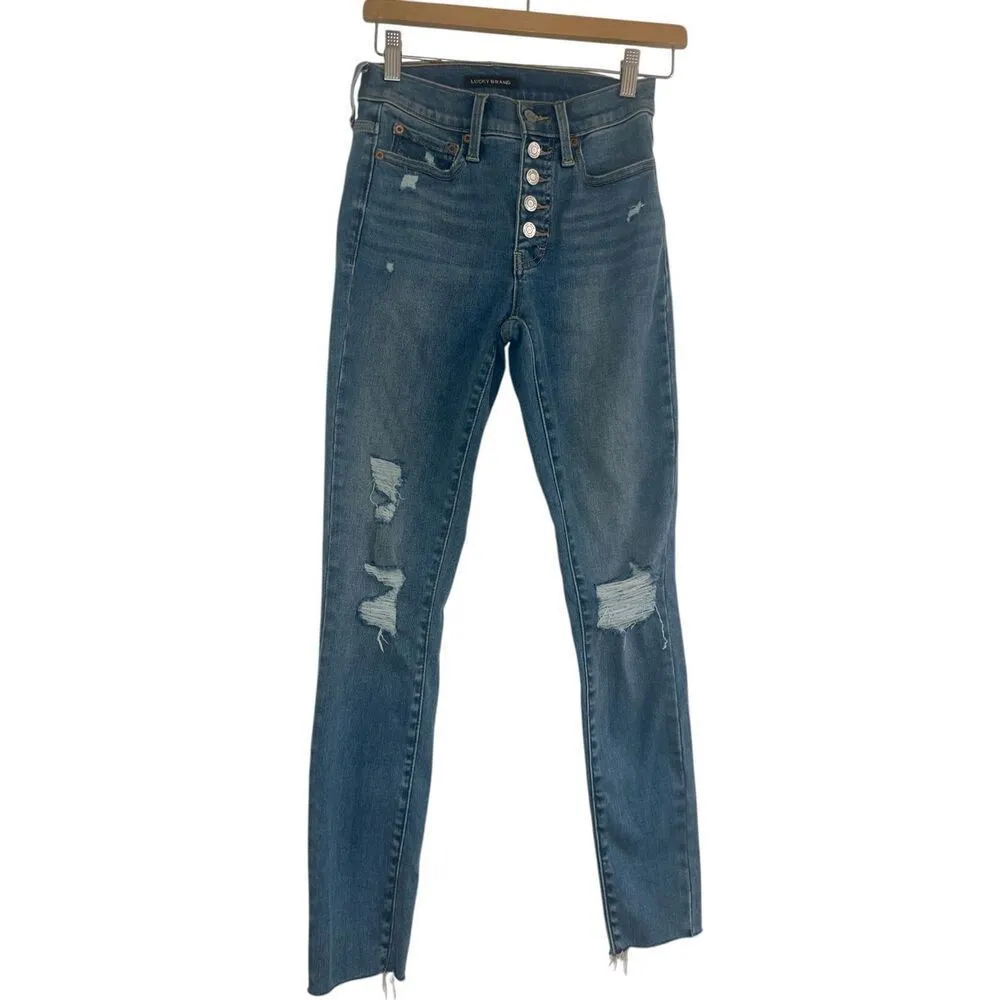 ✨Lucky Brand High Rise Bridgette Skinny Sz 2/26R Jeans✨ - Image 4