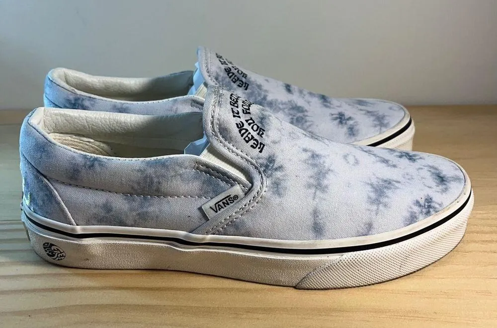 Vans x Parks Project Classic Blue Slip-On Shoe Women's Size 6.5 - Image 4