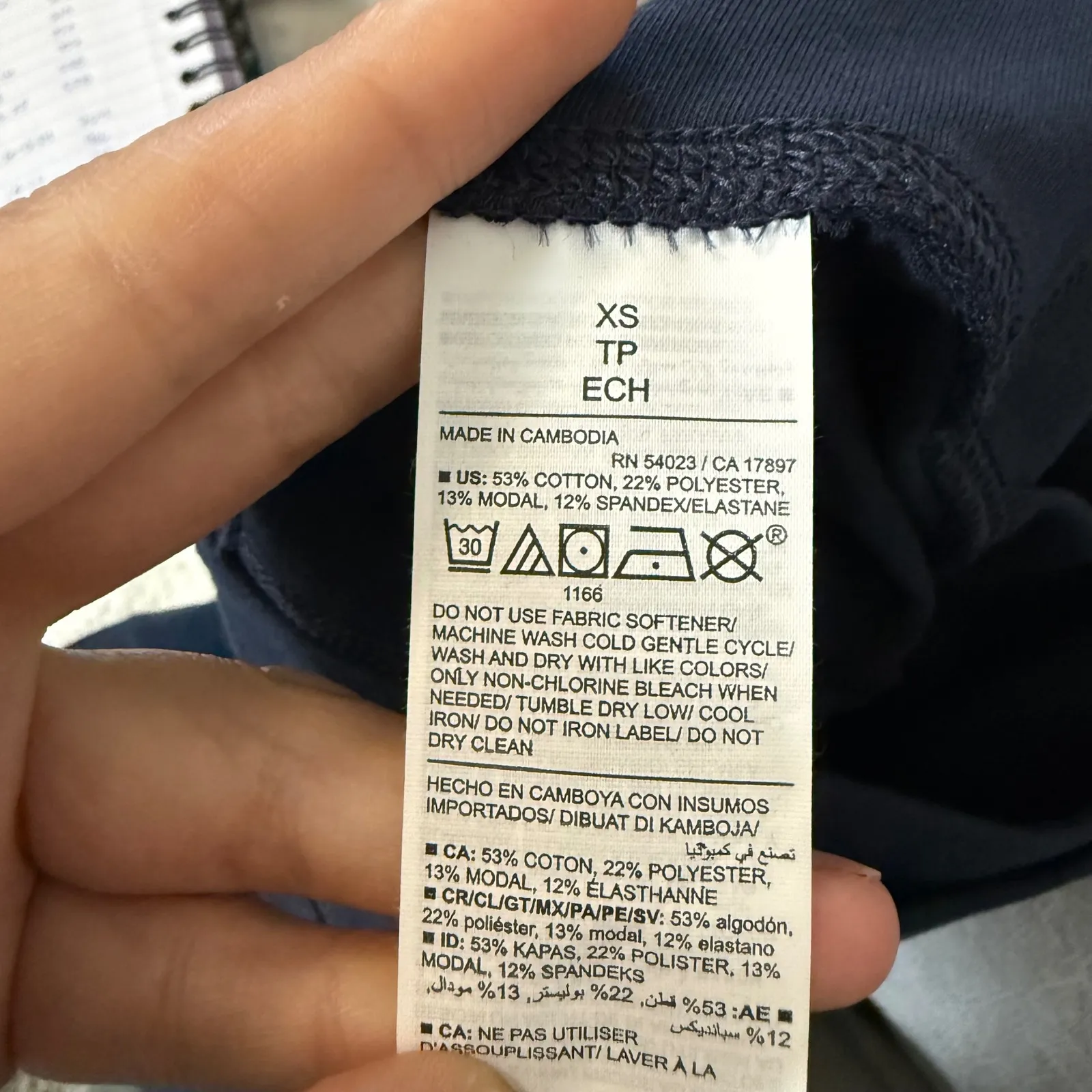 Old Navy Active Extra High Rise Powerchill Go Dry Leggings Navy XS - Image 4