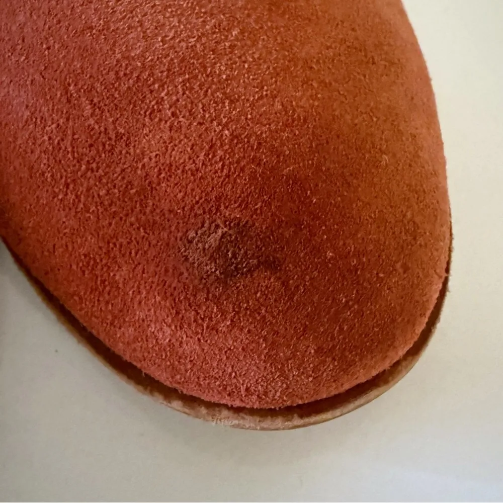 Sorel Ella Slip On Womens Rust Orange Suede Loafer Casual Flat Shoes SZ 8.5 - Image 5