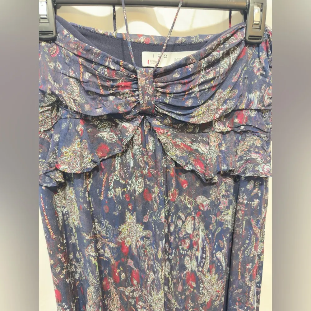 NWOT IRO Somov metallic paisley print halter dress size 42 or US size 10 - Image 5