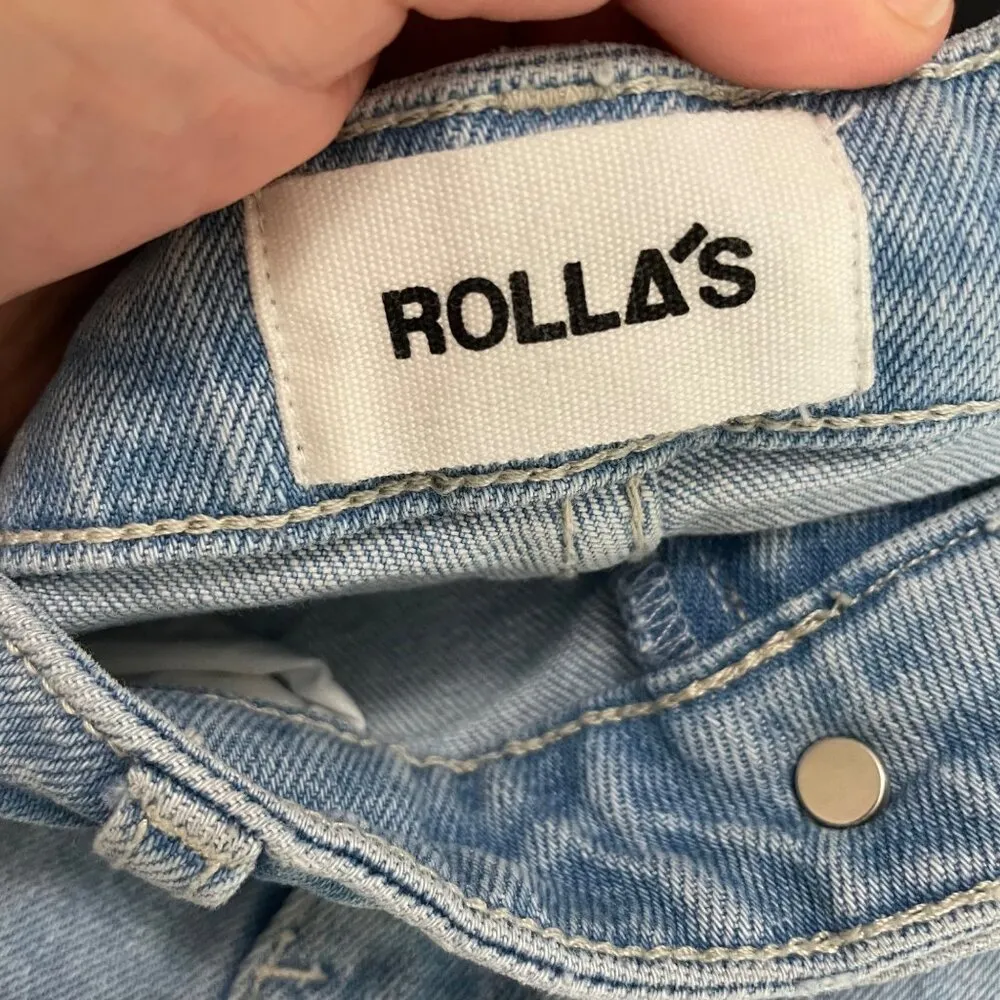 Rolla’s Dusters Bootcut Crop Distressed Jeans Size 26 Blue - Image 4