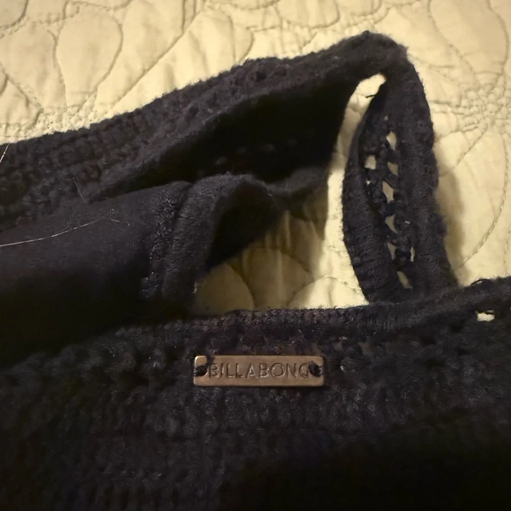 Billabong Black Crochet Swimwear - Image 4