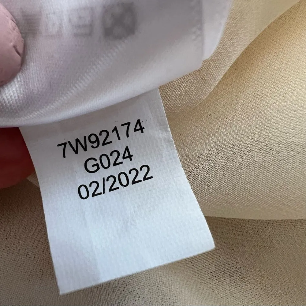 Lucky Brand Floral Printed Slip Dress Midi Cream Blue Size Small - Image 13