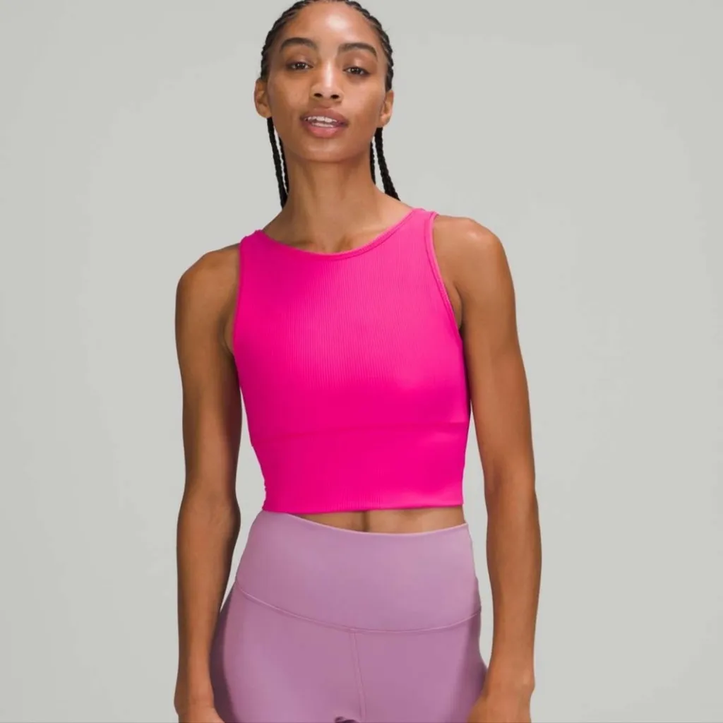Lululemon power pivot tank in sonic pink - Image 2