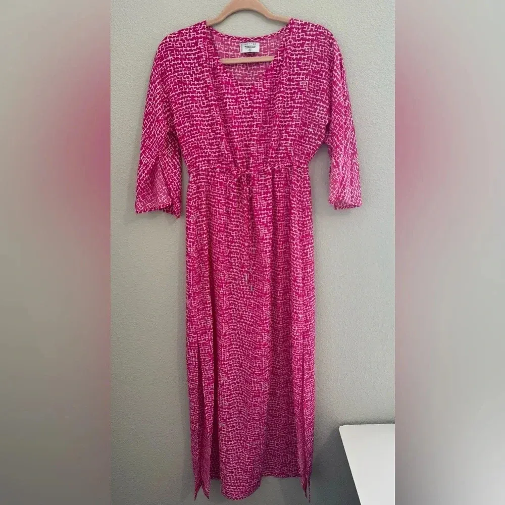 MOTT50 Fuchsia Basketweave Charlotte‎ Dress Size Small Pink - Image 7