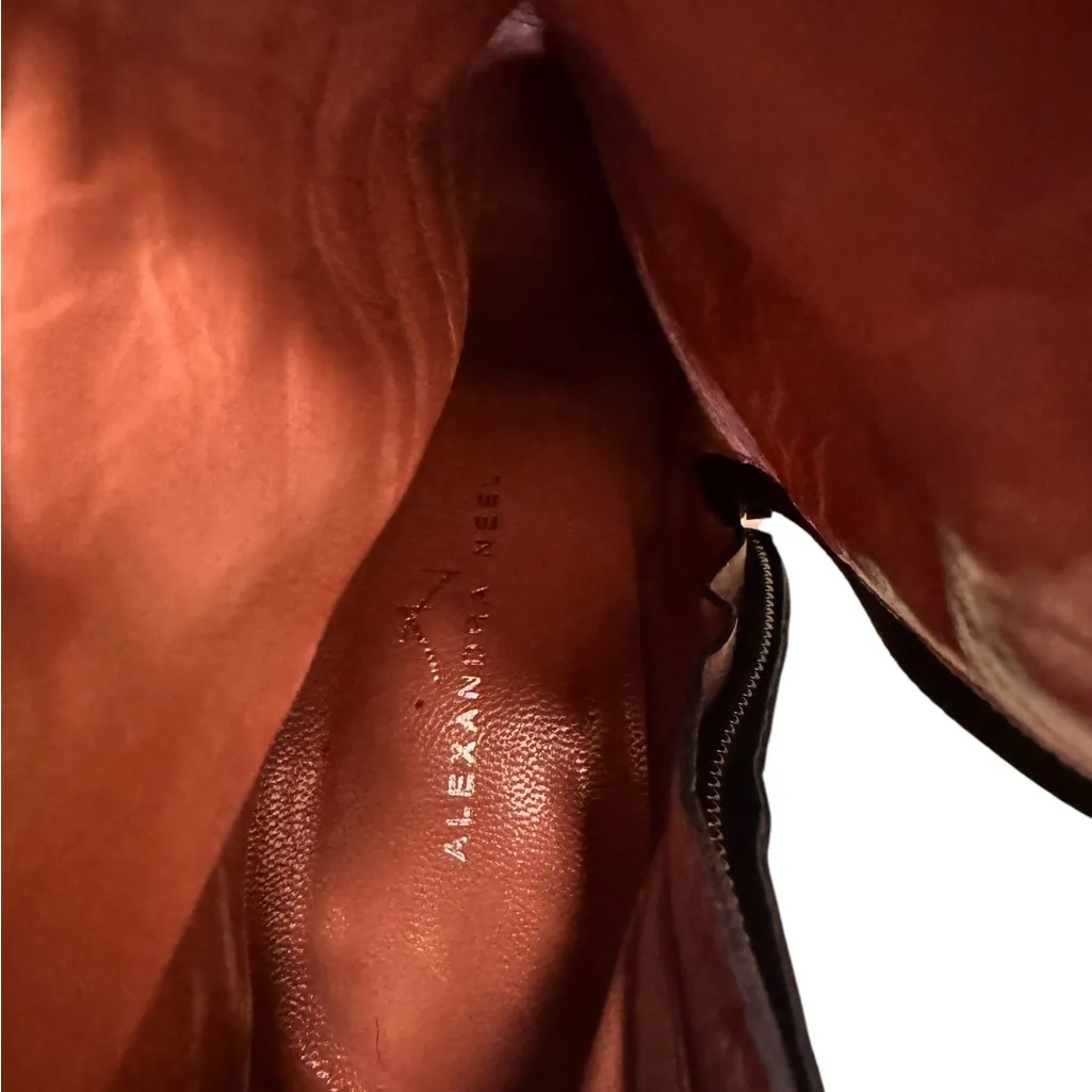 Alexandra Neel 326 Black Leather Heeled Boots EU 37 Made in Italy in GUC Size 6 - Image 13