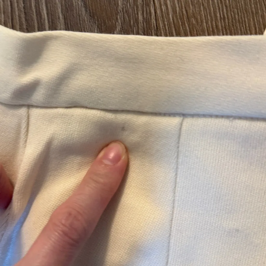 Vintage white ralph lauren collection wool tapered trousers Size 2 - Image 8