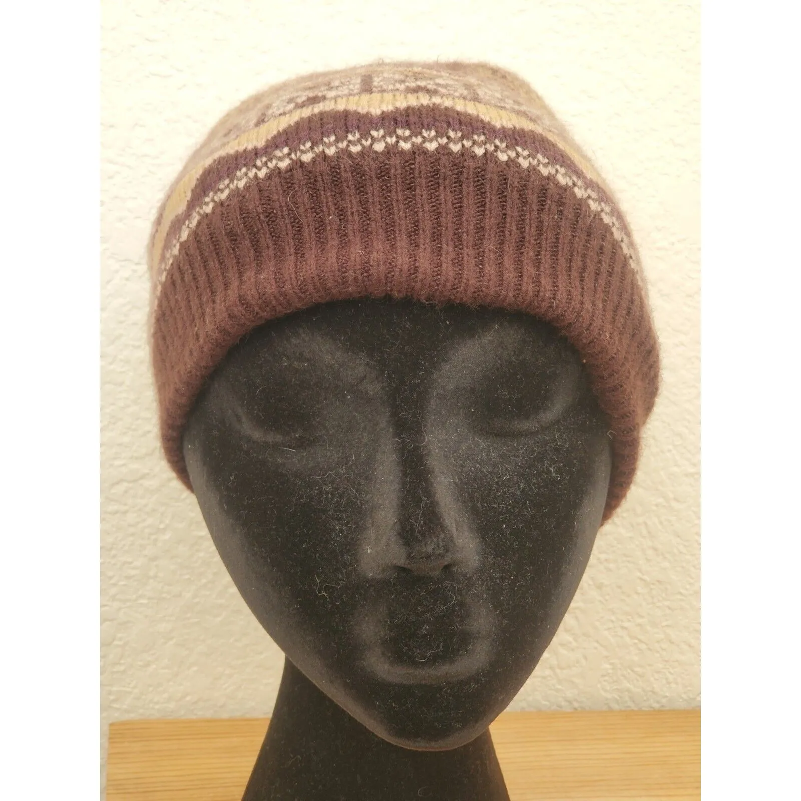 Muk Luks Beanie Hat Reversible Knit Winter Hat Multicolor One Size Adult - Image 10