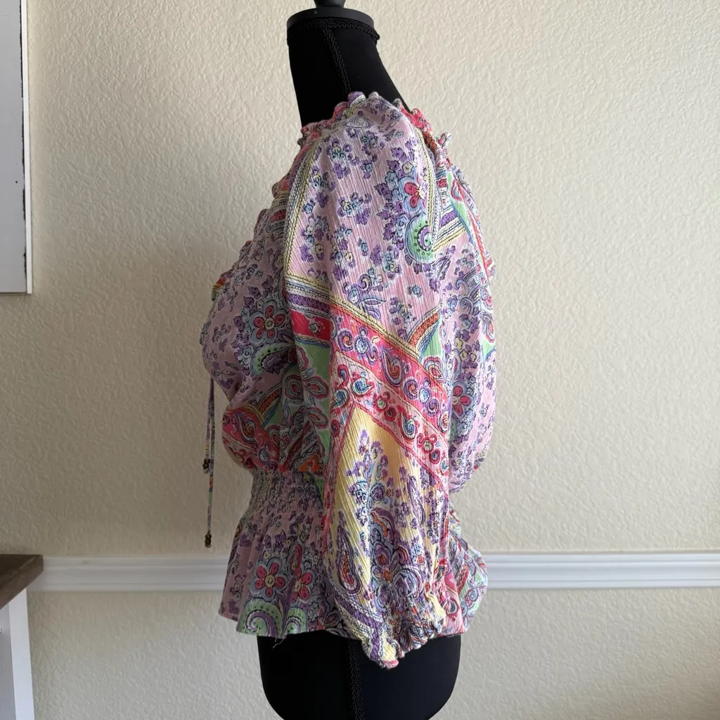 American Living Cotton Blouse Medium Women’s Layered Casual Everyday Layered Top - Image 3