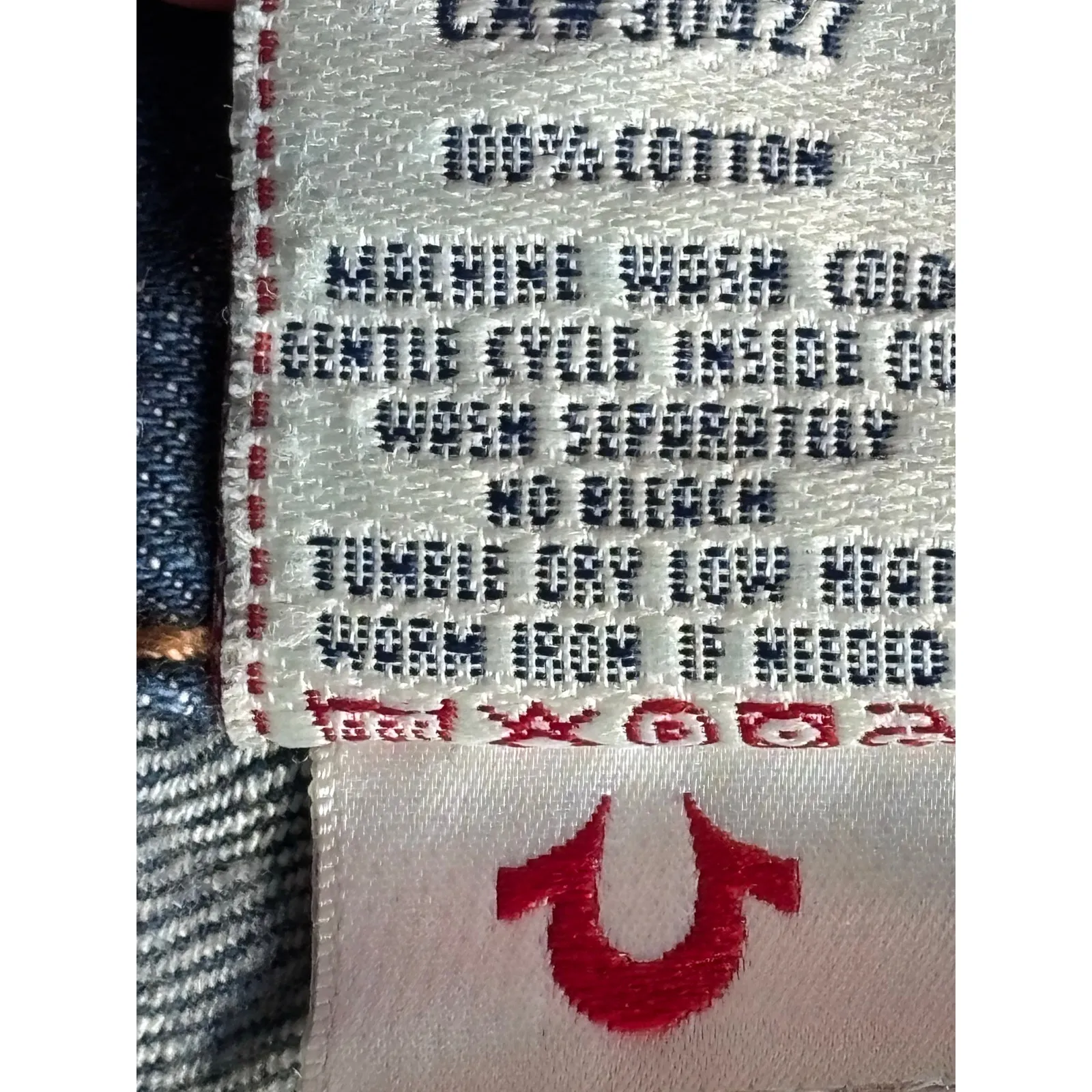 Vintage Y2K True Religion Becky Bootcut Jeans Flap Pocket Made In USA Bohemian - Image 8