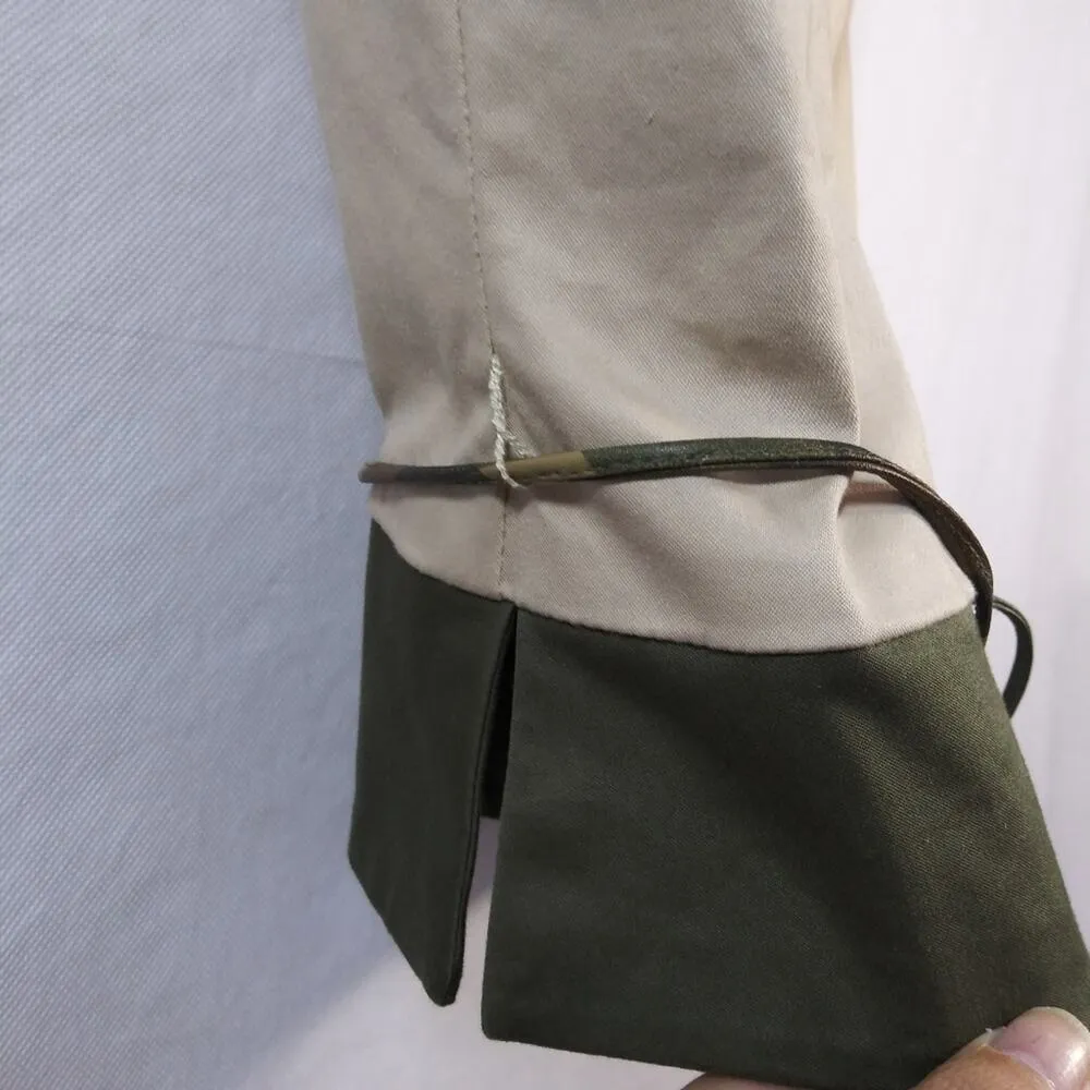 Citrine Green Tan Pants Set Business Casual Safari 2 Piece Set Size 14 - Image 6