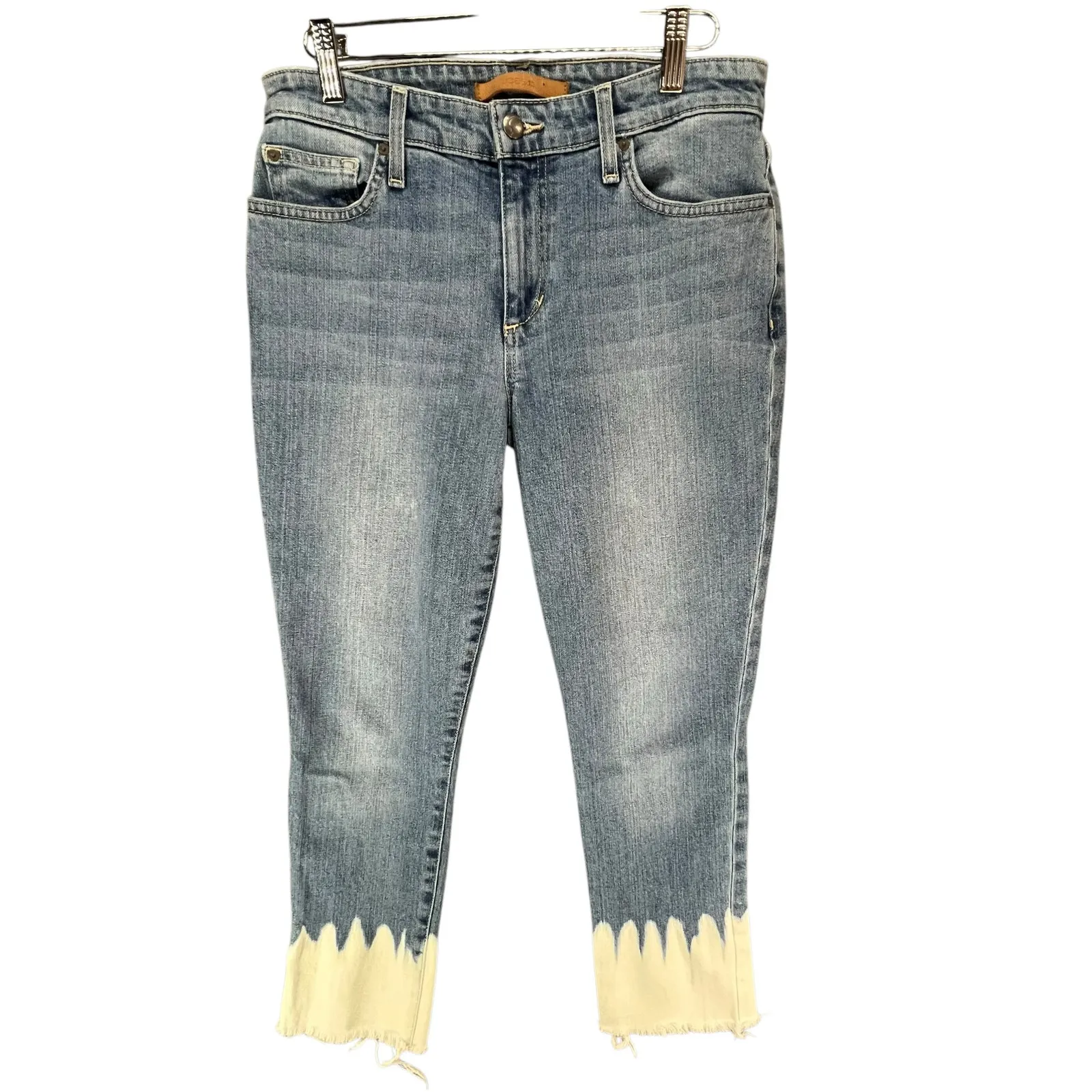 Joes Icon Ankle Sigourney Jeans Womens 28 Blue Dip Dye Skinny Stretch Boho Chic - Image 2