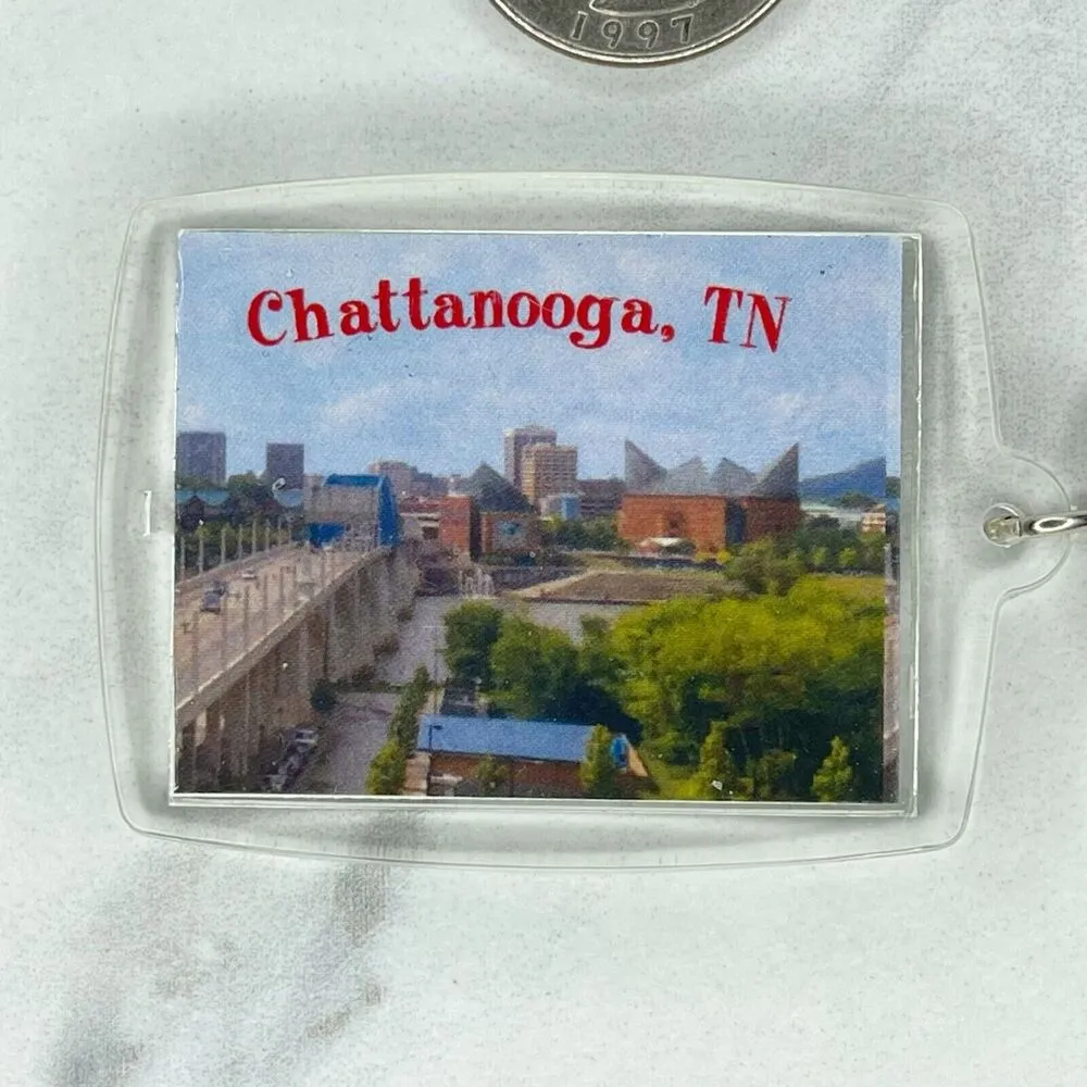 Chattanooga TN Tennessee Double Sided Photo Keychain Keyring - Image 7
