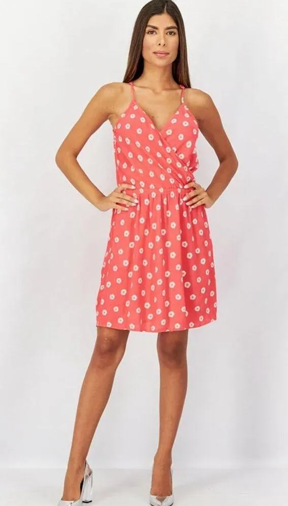 Market & Spruce Summer Crinkle Dress NWT Liliana Surplice - Image 7