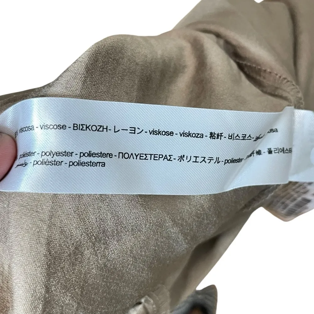 Zara Belted Midi V-neck Dress Size Small Spring Summer SS21 - Image 14