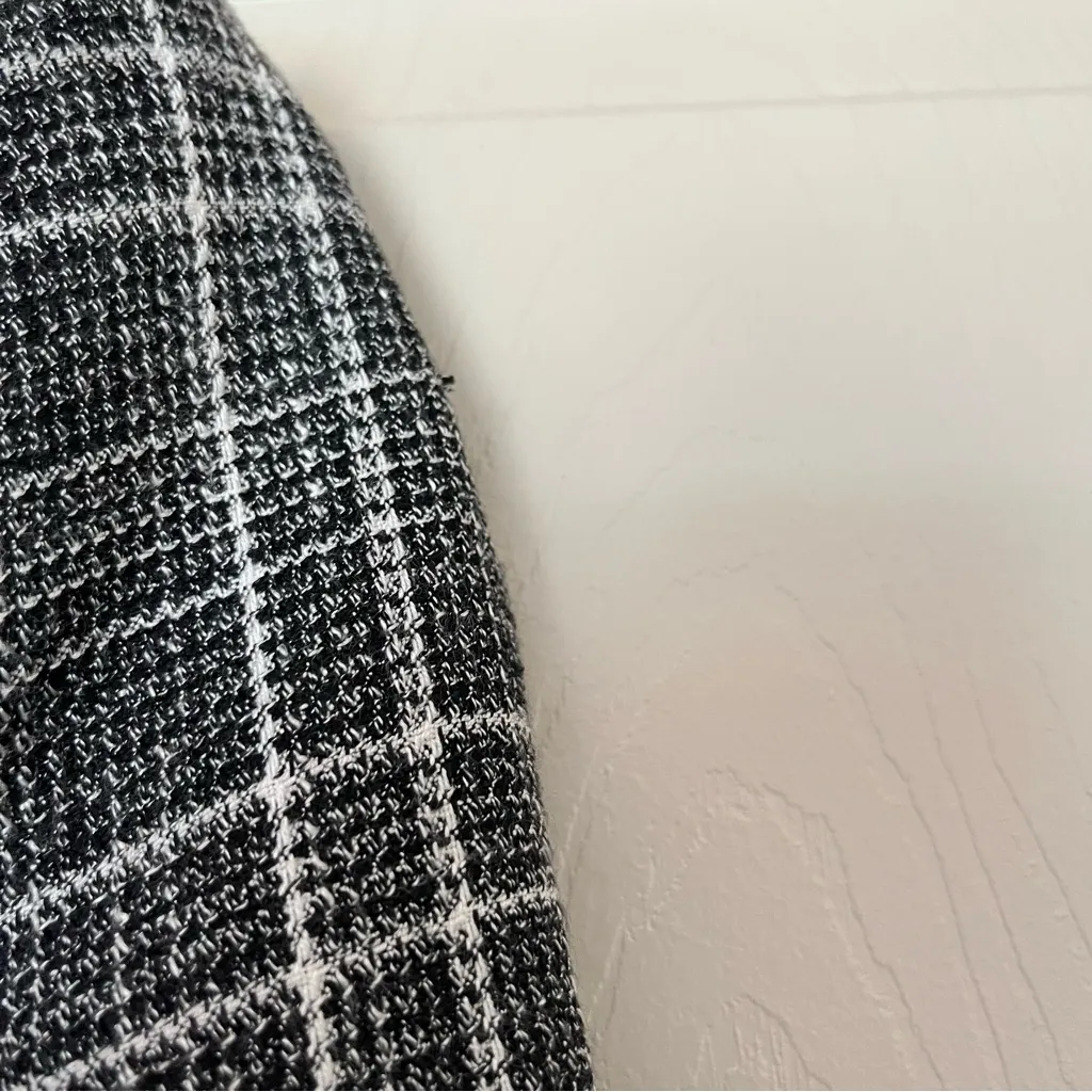 Lini The Evelyn Gray Plaid Long Sleeve Double Breast Blazer Size XS - Image 12