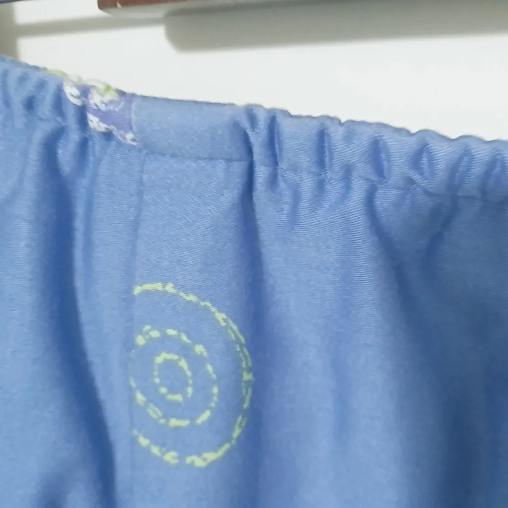 Holly Lane 8 Skort Cotton Tennis Golf Athletic in Blue Lime Green - Image 3