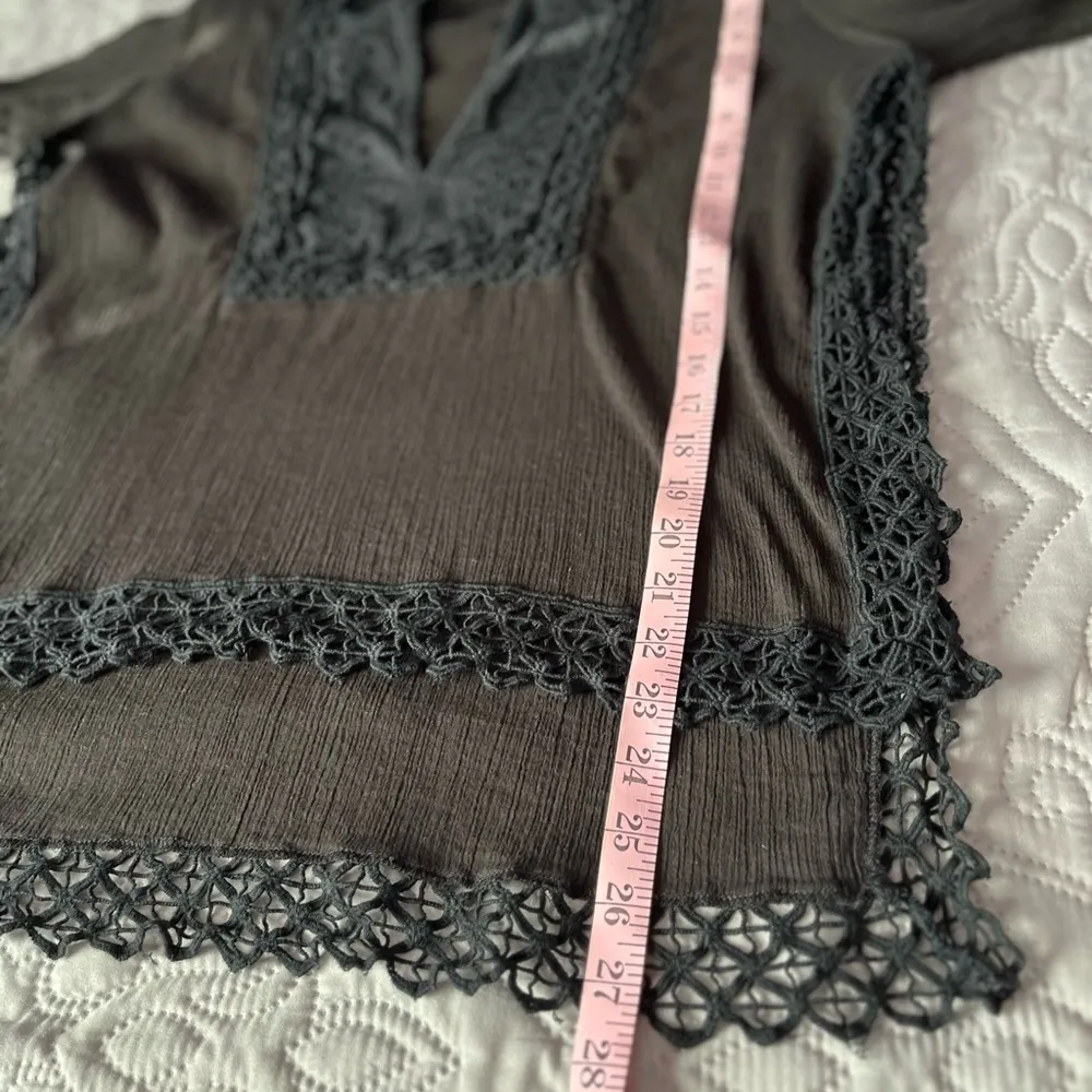 Lovestitch Women’s The Eyelet Tunic    lightweight sheer blouse 100% cotton SZ M - Image 5