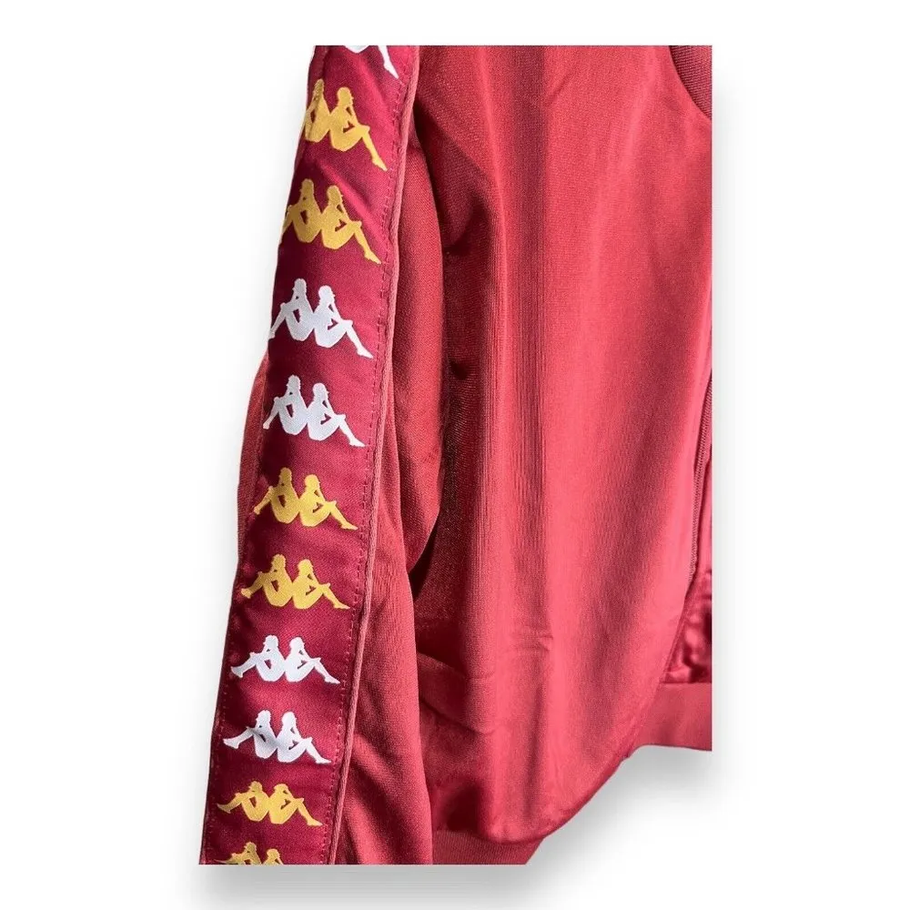 Kappa‎ Banda Ponce Women's Large Red Long Sleeve Cropped Track Jacket NWT - Image 3