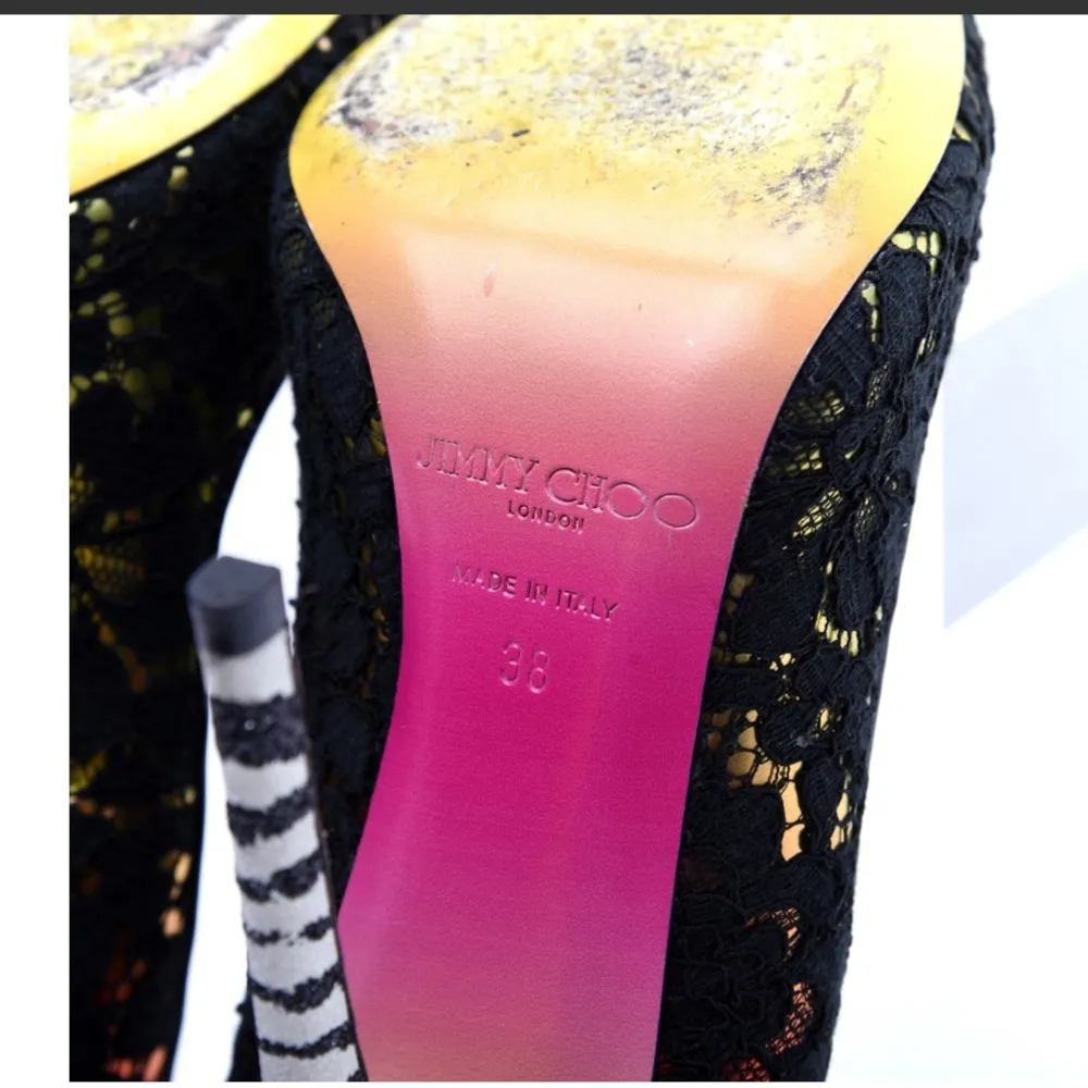 Jimmy Choo by Rob Pruitt Anouk Lace Pumps Size 38 - Image 12