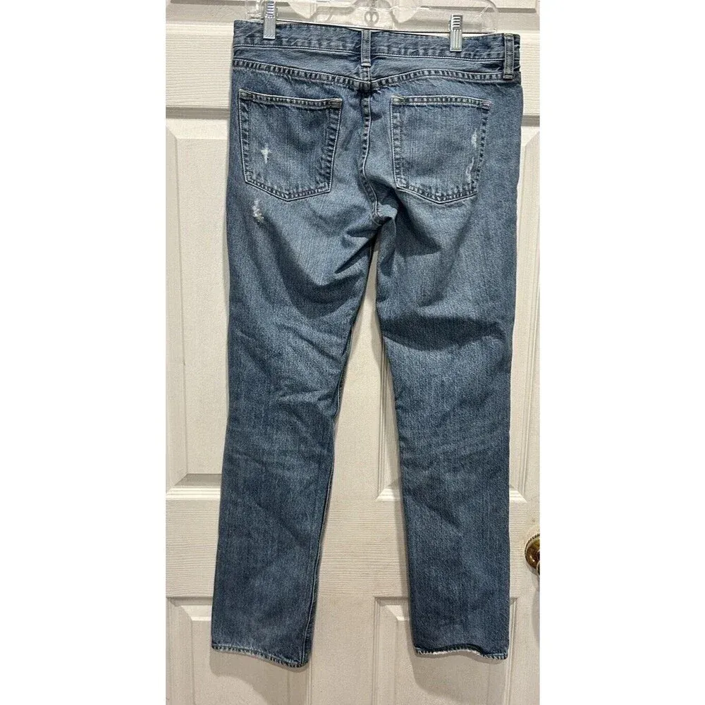 J.Crew Factory Women's Vintage Matchstick Jeans 30 R Distressed‎ style Blue - Image 7