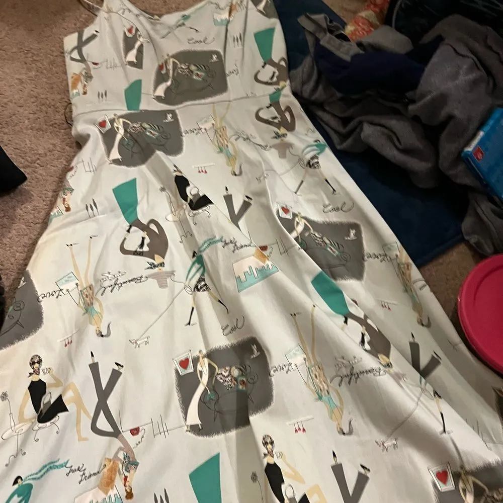 Robin Jordan ladies of the town dress 8 Gray - Image 11