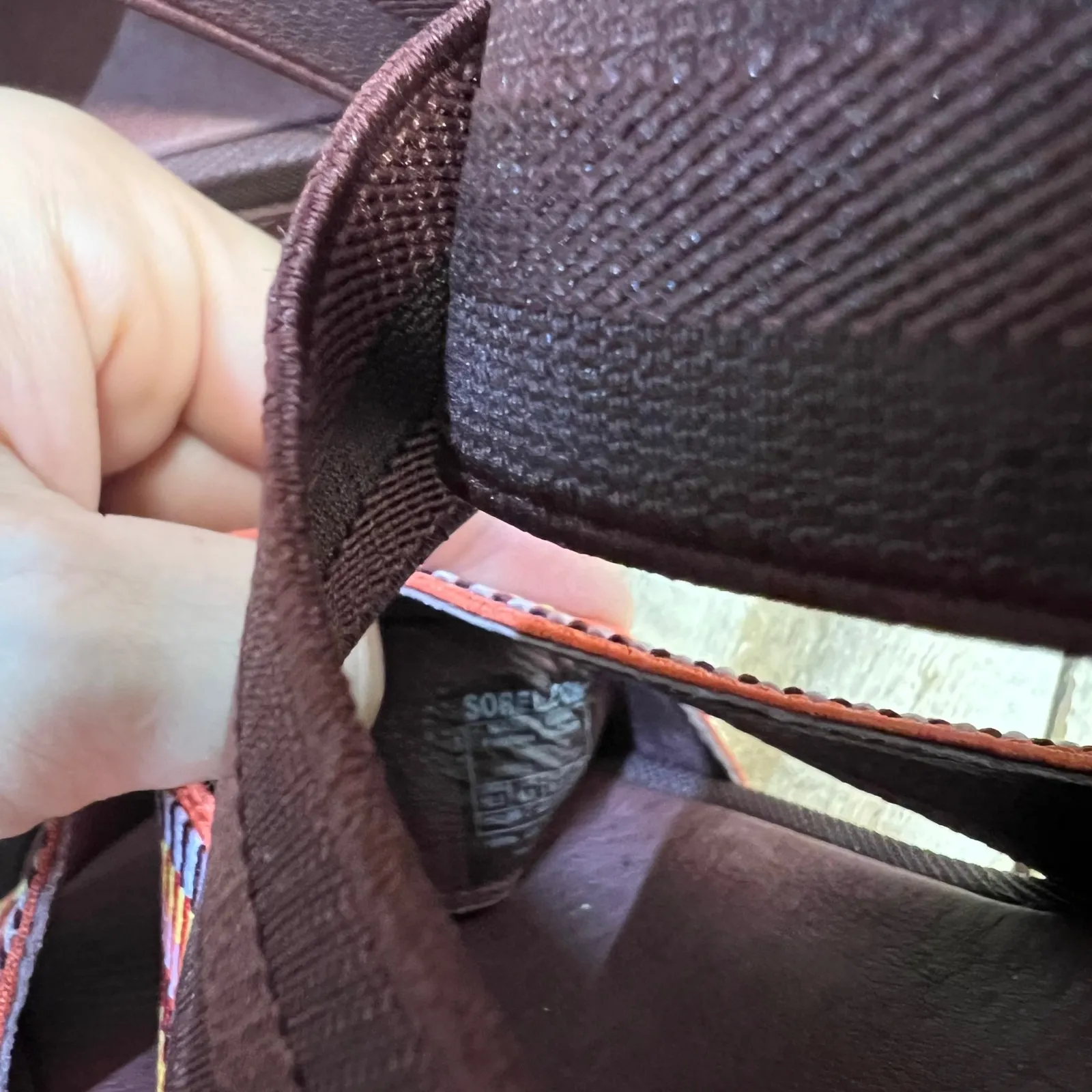 Sorel Joanie II Elderberry Gladiator Leather Wedge Sandals Elastic Straps 10.5 - Image 8