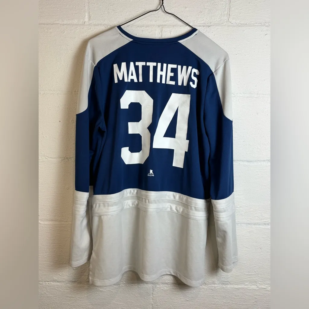 Fanatics Toronto Maple Leafs Woman’s Hockey Jersey Blue and White Athletic Sz XL - Image 7