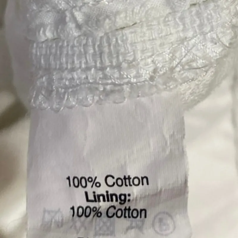 J.Crew White Eyelet Embroidered High Waisted Side Zip Mini Casual Shorts Size 6 - Image 5