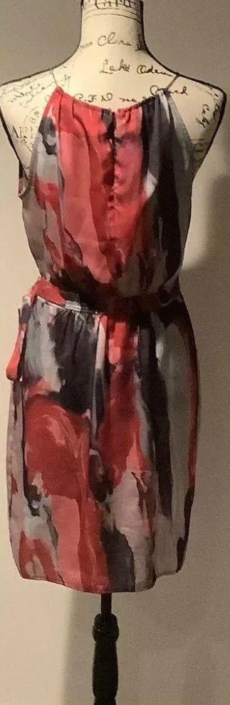 Multicolored Sleeveless Halter Dress - Image 3