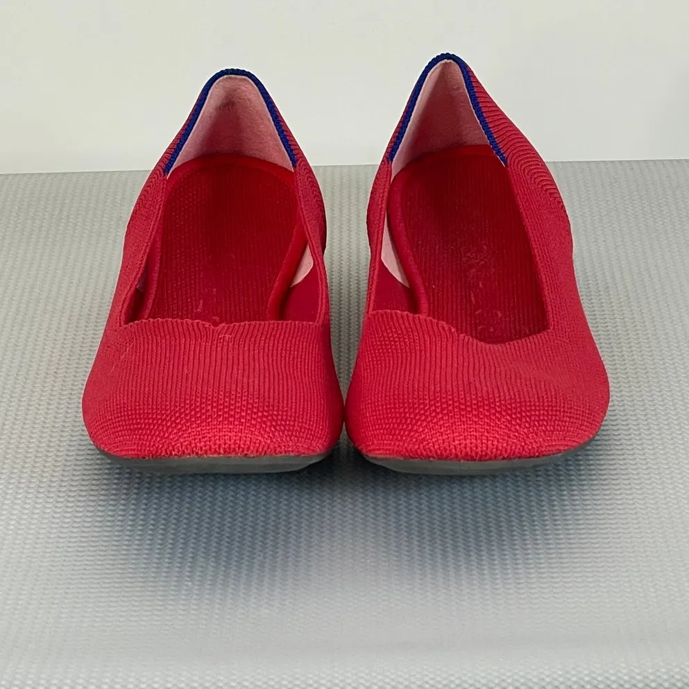 Rothy's The Flat Scooter Red Round Toe Ballet Flats Size 6 - Image 3